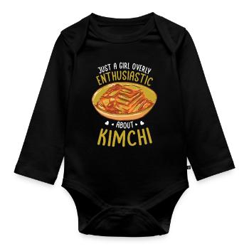 Kimchi - Baby Bio-Langarm-Body - Schwarz - Vorne