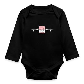 New Zealand Bee Keeper - Manuka Honey - Organic Longsleeve Baby Bodysuit - black - Front