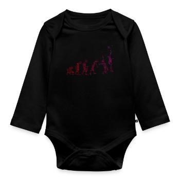 Raquette Femme Raquette Padel Paddle Tennis - Body Bébé bio manches longues - noir - Devant