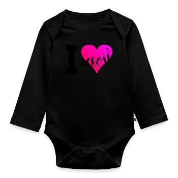 Paddle Paddle Tennis Raquette Sport Femme Paddle Cou - Body Bébé bio manches longues - noir - Devant