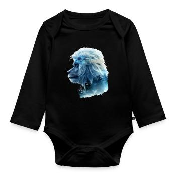 Gibbon - Baby Bio-Langarm-Body - Schwarz - Vorne