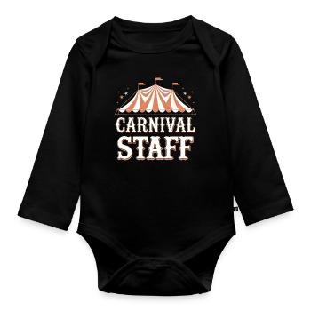 Cirque Carnaval Carnaval - Body Bébé bio manches longues - noir - Devant