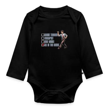 Dance Teacher Therapist Role Model Choreographer - Organic Longsleeve Baby Bodysuit - black - Front