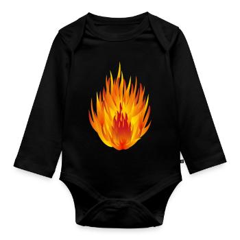 concentrate - Organic Longsleeve Baby Bodysuit - black - Front