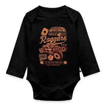 Ragger Collage T-Shirts - Body Bébé bio manches longues - noir - Devant