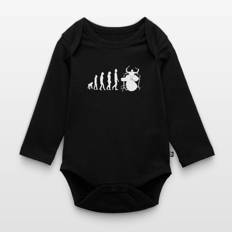 Drummer evolution Organic Longsleeve Baby Bodysuit