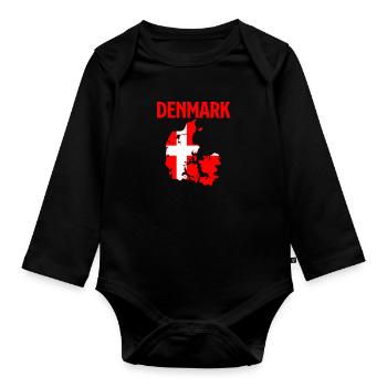 JOURNÉE DU DRAPEAU Danemark - Body Bébé bio manches longues - noir - Devant