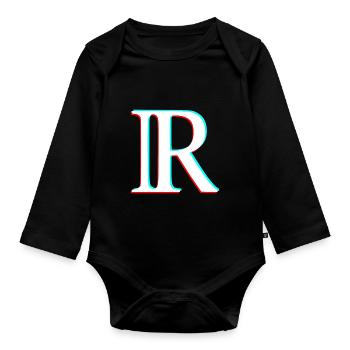 Reelle Zahlen Symbol - Baby Bio-Langarm-Body - Schwarz - Vorne