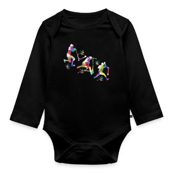 Scooter - Body Bébé bio manches longues - noir - Devant