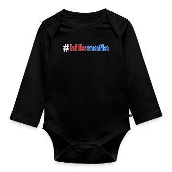 Buffalo Mafia - Organic Longsleeve Baby Bodysuit - black - Front