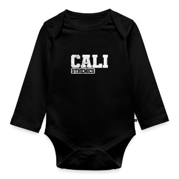 Cali Calisthenics Fitness Workout Körper - Baby Bio-Langarm-Body - Schwarz - Vorne