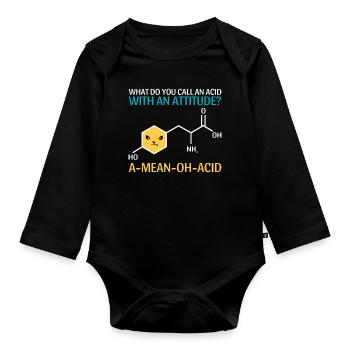 T-shirt Smart Mathematics de l’Université des Sciences - Body Bébé bio manches longues - noir - Devant
