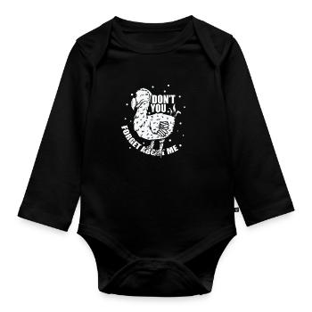 N’oubliez pas Me Ile Maurice - Body Bébé bio manches longues - noir - Devant