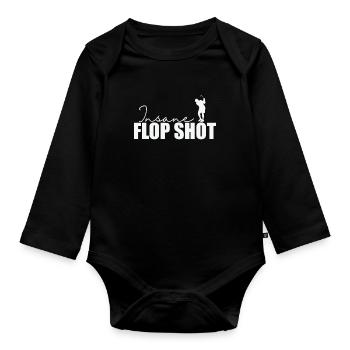 Insane Flop Shot Golf - Body Bébé bio manches longues - noir - Devant