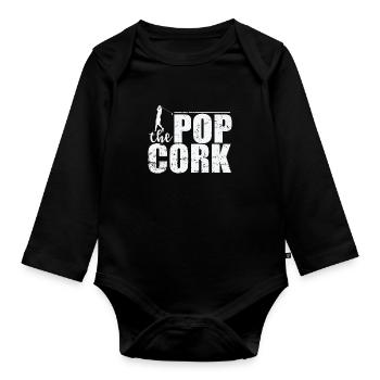 Le Pop Cork Golf - Body Bébé bio manches longues - noir - Devant