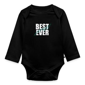 Best Ever Music Music Tone - Organic Longsleeve Baby Bodysuit - black - Front