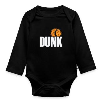 Dunk Basketball America Fans des États-Unis - Body Bébé bio manches longues - noir - Devant