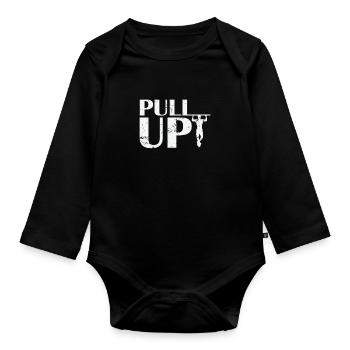 Pull Up Calisthenics Fitness - Baby Bio-Langarm-Body - Schwarz - Vorne