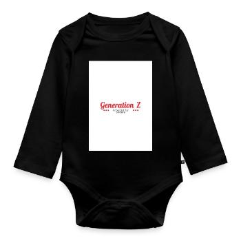 Generation Z - Baby Bio-Langarm-Body - Schwarz - Vorne