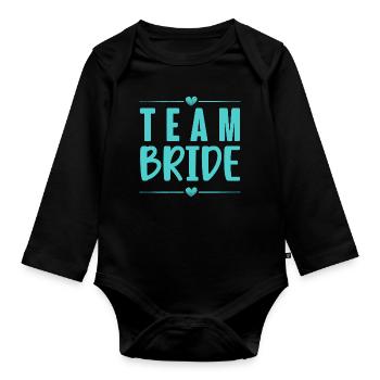 Équipe Bride - Body Bébé bio manches longues - noir - Devant