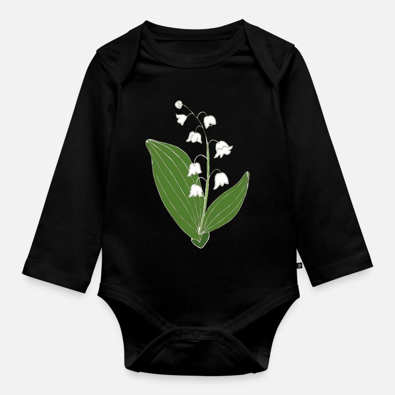 Maigloeckchen 2 6 - Body Bébé bio manches longues - noir
