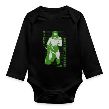 Finn McCool - Body Bébé bio manches longues - noir - Devant
