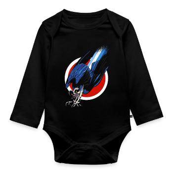 Osprey Turbo Hawk - Organic Longsleeve Baby Bodysuit - black - Front
