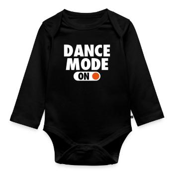 Funny Dance Mode - Body Bébé bio manches longues - noir - Devant