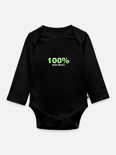 Bremen Stadt Design - Baby Bio-Langarm-Body - Schwarz