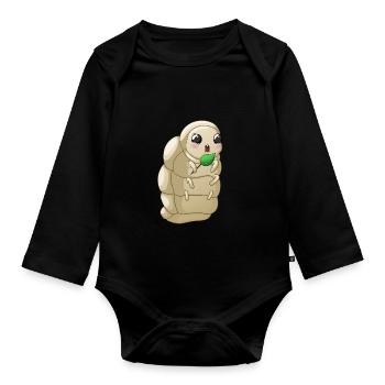 sweet made - Organic Longsleeve Baby Bodysuit - black - Front