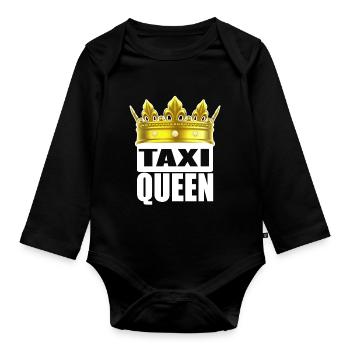 Taxi Queen - Taxi Queen - Organic Longsleeve Baby Bodysuit - black - Front
