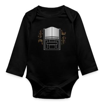organ - Organic Longsleeve Baby Bodysuit - black - Front