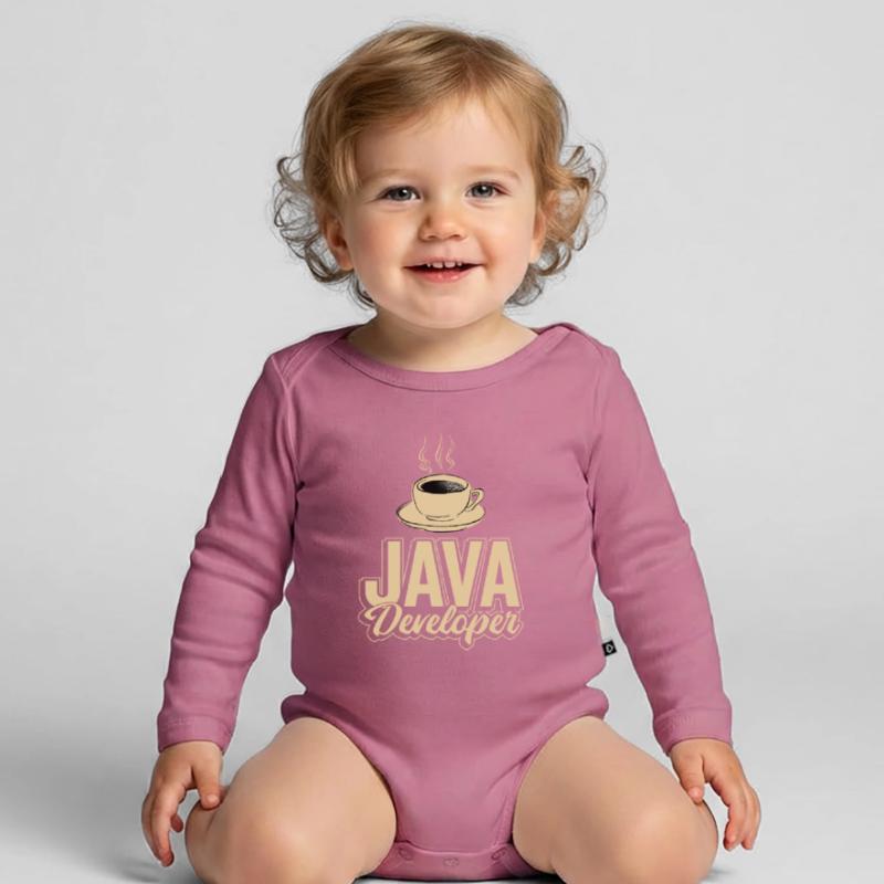 Café Java Developer Coffee Body Bébé bio manches longues