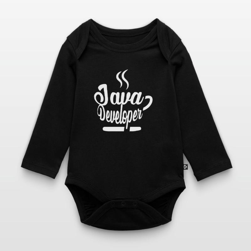 Java Developer Coffee Kaffee Baby Bio-Langarm-Body