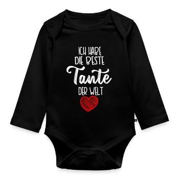 Baby Body - Baby Bio-Langarm-Body - Schwarz - Vorne