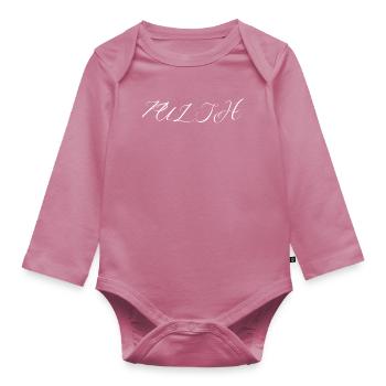 PULSH Mix Design - Baby Bio-Langarm-Body - Mauve - Vorne