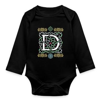 D - Baby Bio-Langarm-Body - Schwarz - Vorne
