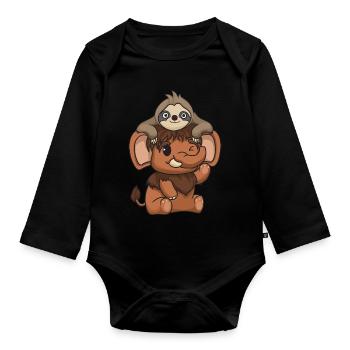 Mammut - Baby Bio-Langarm-Body - Schwarz - Vorne
