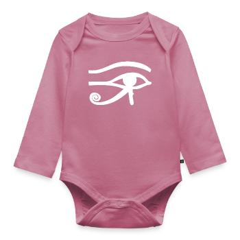 L’œil de Ra - Body Bébé bio manches longues - mauve - Devant