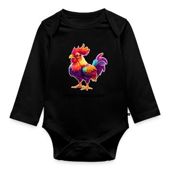 STRUT YOUR STUFF - Baby Bio-Langarm-Body - Schwarz - Vorne