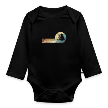 Photographer Photos Scan Camera - Organic Longsleeve Baby Bodysuit - black - Front
