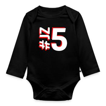JZ5-KARTON - Baby Bio-Langarm-Body - Schwarz - Vorne