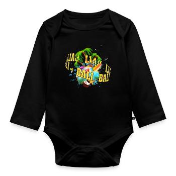 Bali - Indonesien - Baby Bio-Langarm-Body - Schwarz - Vorne