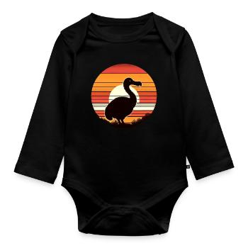 Dodo - Organic Longsleeve Baby Bodysuit - black - Front