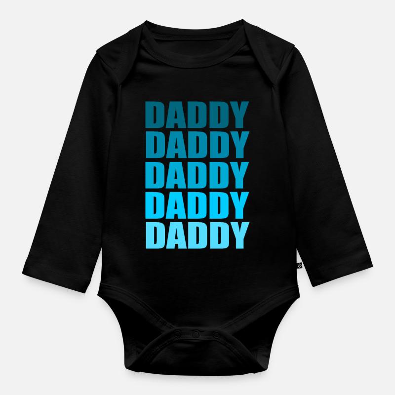 Papa cool - Body Bébé bio manches longues - noir