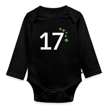 17 - Baby Bio-Langarm-Body - Schwarz - Vorne
