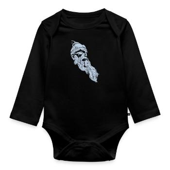 Kosovo Geschenk Albanien Albaner Tirana Balkan - Baby Bio-Langarm-Body - Schwarz - Vorne