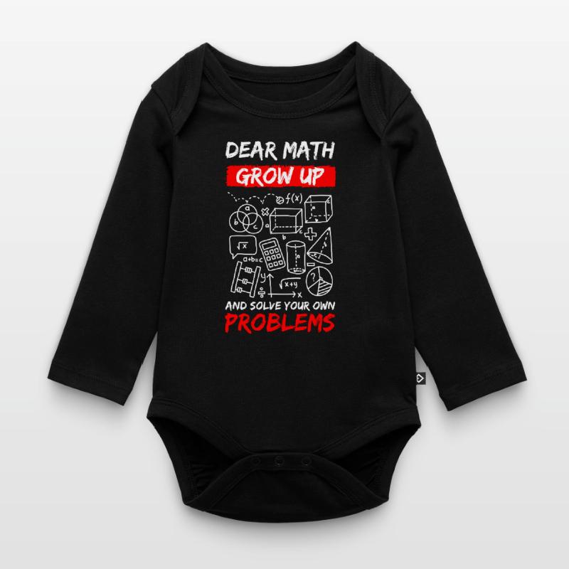 Problem funny The solution Organic Longsleeve Baby Bodysuit