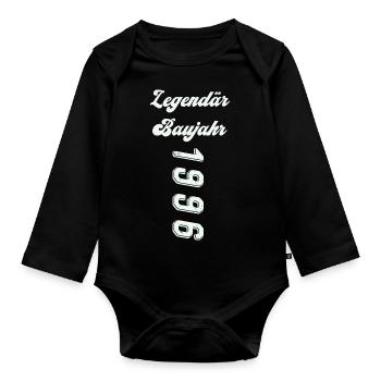 1996 - Baby Bio-Langarm-Body - Schwarz - Vorne
