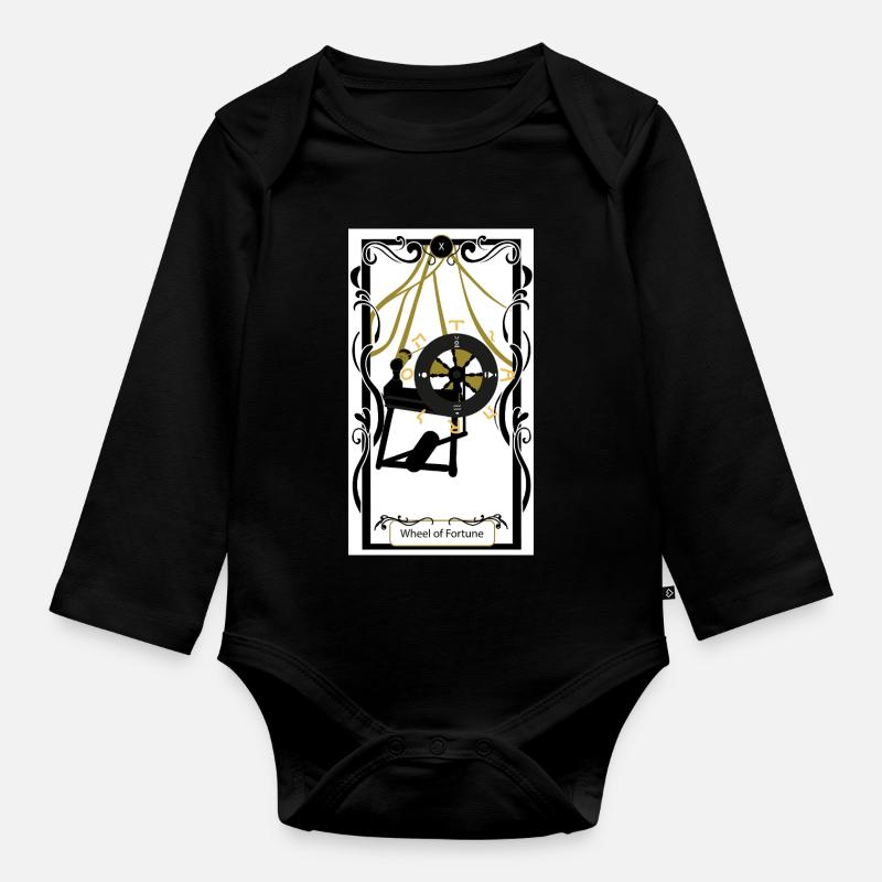 Roue de Fortune  - Body Bébé bio manches longues - noir